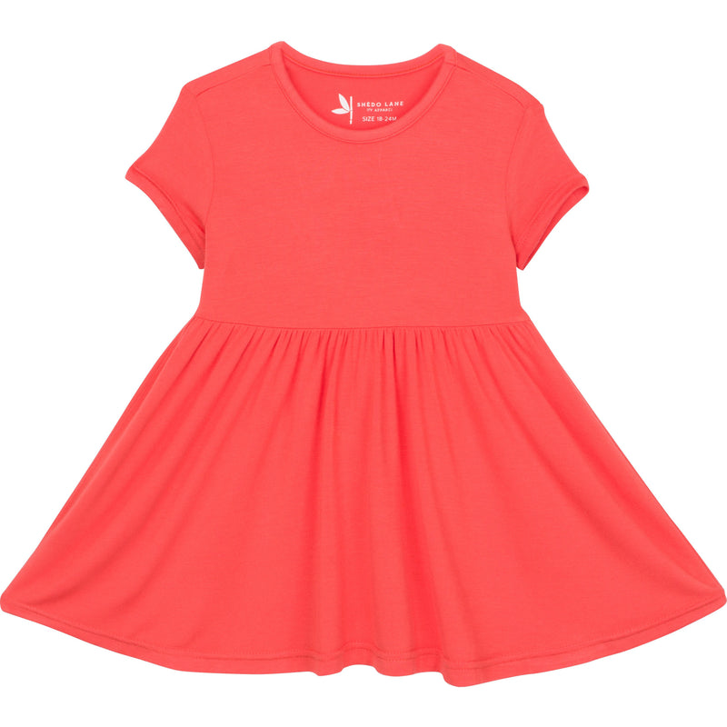 Girls Short Sleeve Swing Dress Girls Short Sleeve Swing Dress