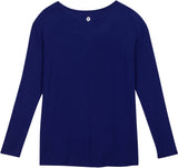 Women's Long Sleeve Relaxed Fit "Boyfriend Pocket T" Shirt-Women's Shirt-Shēdo Lane