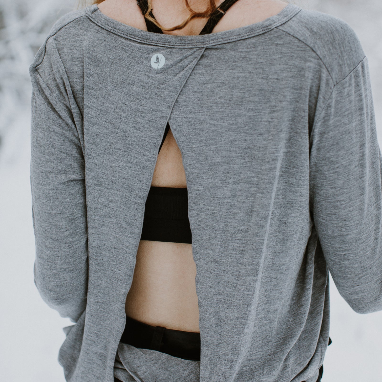 Women's Long Sleeve Open Back Shirt - UPF 50+ Protection